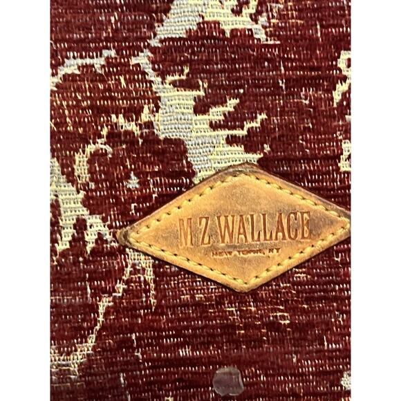 MZ Wallace Ivy Jacquard Tribecca MD Tapestry Carpet Fabric Leather Doctor RARE - Picture 13 of 16
